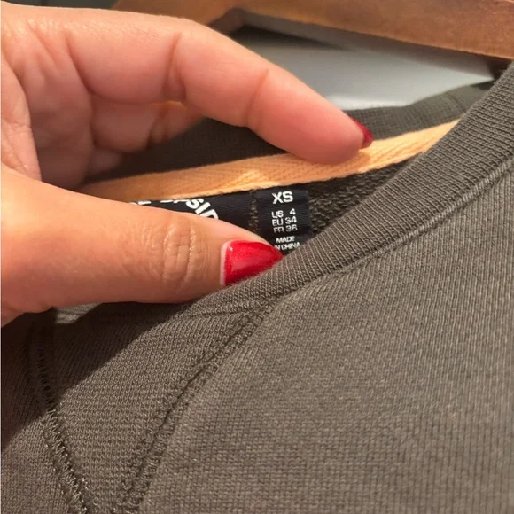 The Upside Charcoal Crewneck Sweatshirt with Blush Logo Size XS - Picture 5 of 5